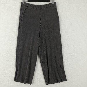 Maria Bellentani Capris Womens Extra Large Black White Check Pants Wool …